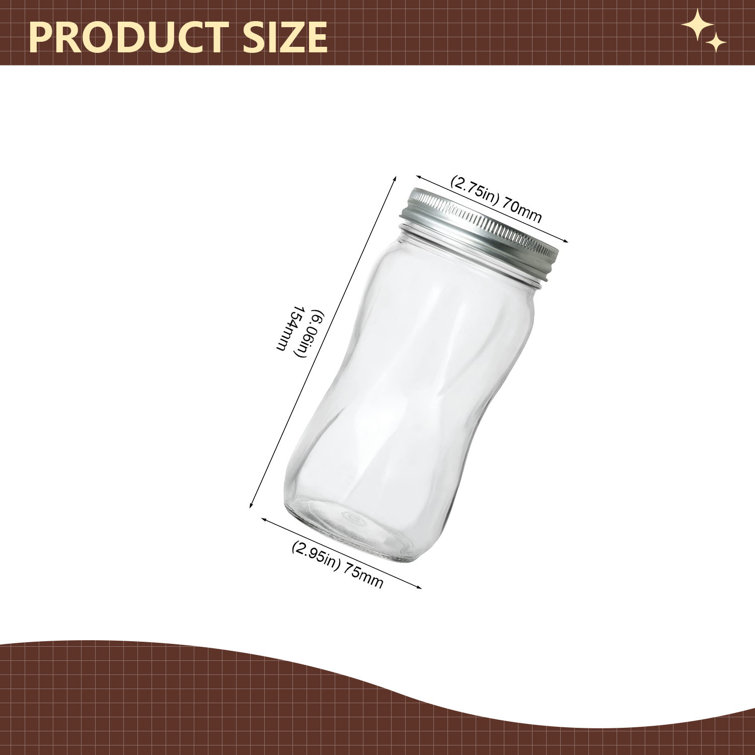 Hokku Designs Mason Jars 16 OZ With Regular Lids And Bands, Ideal For